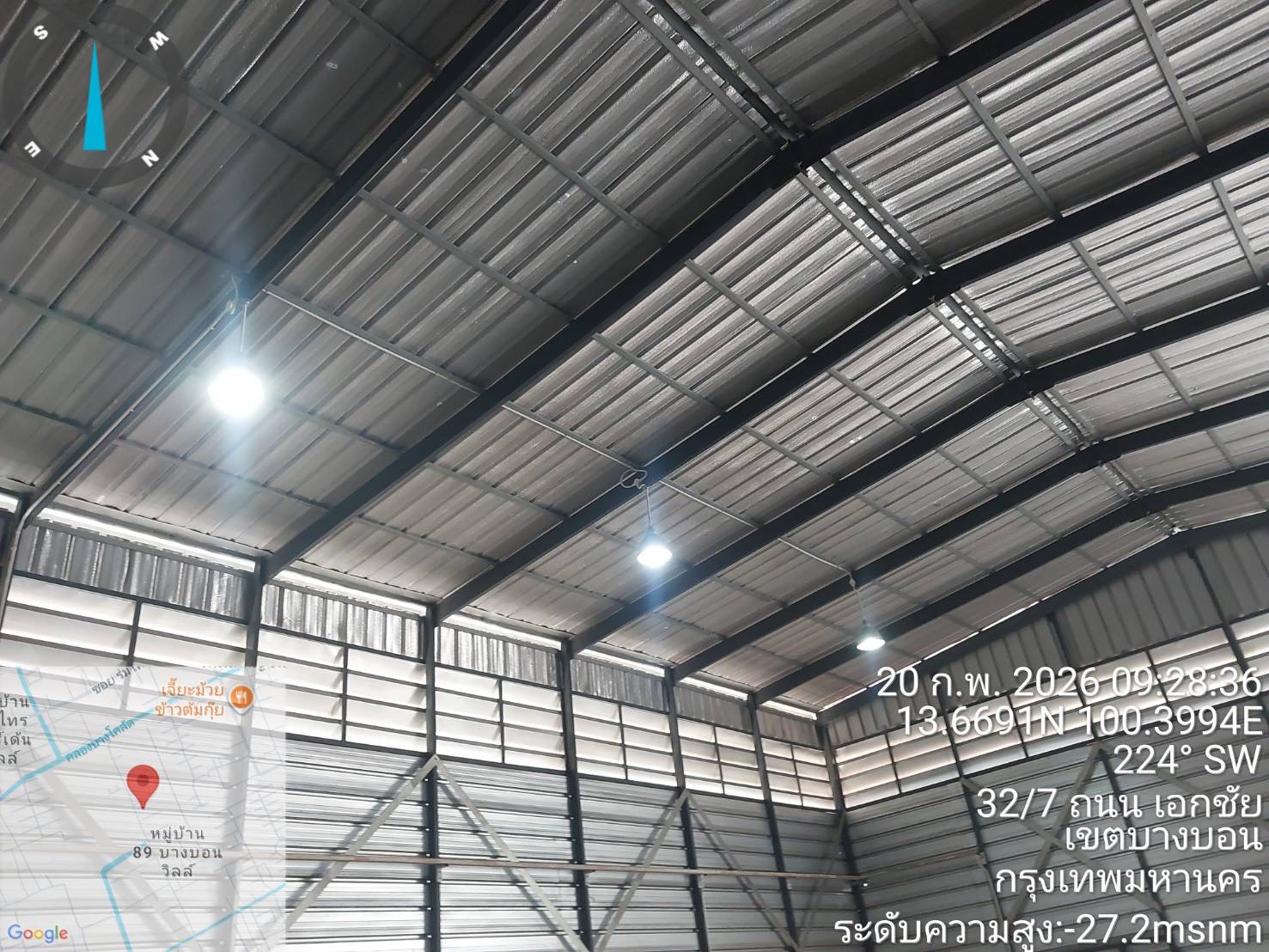 R06B โกดังสำเร็จรูปให้เช่า เอกชัยบางบอน 200 ตรม.