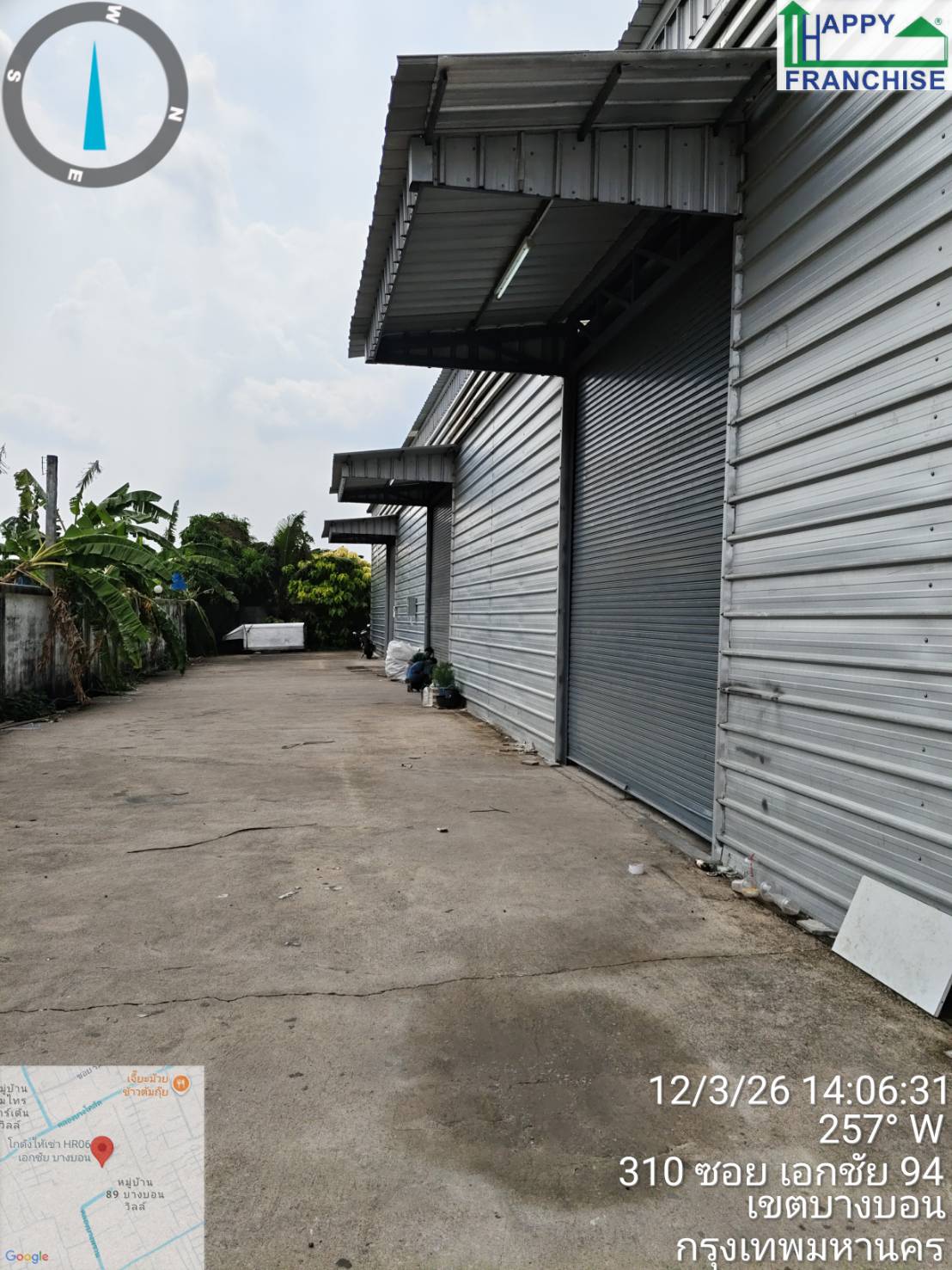 R06G โกดังสำเร็จรูปให้เช่า เอกชัยบางบอน 400 ตรม.