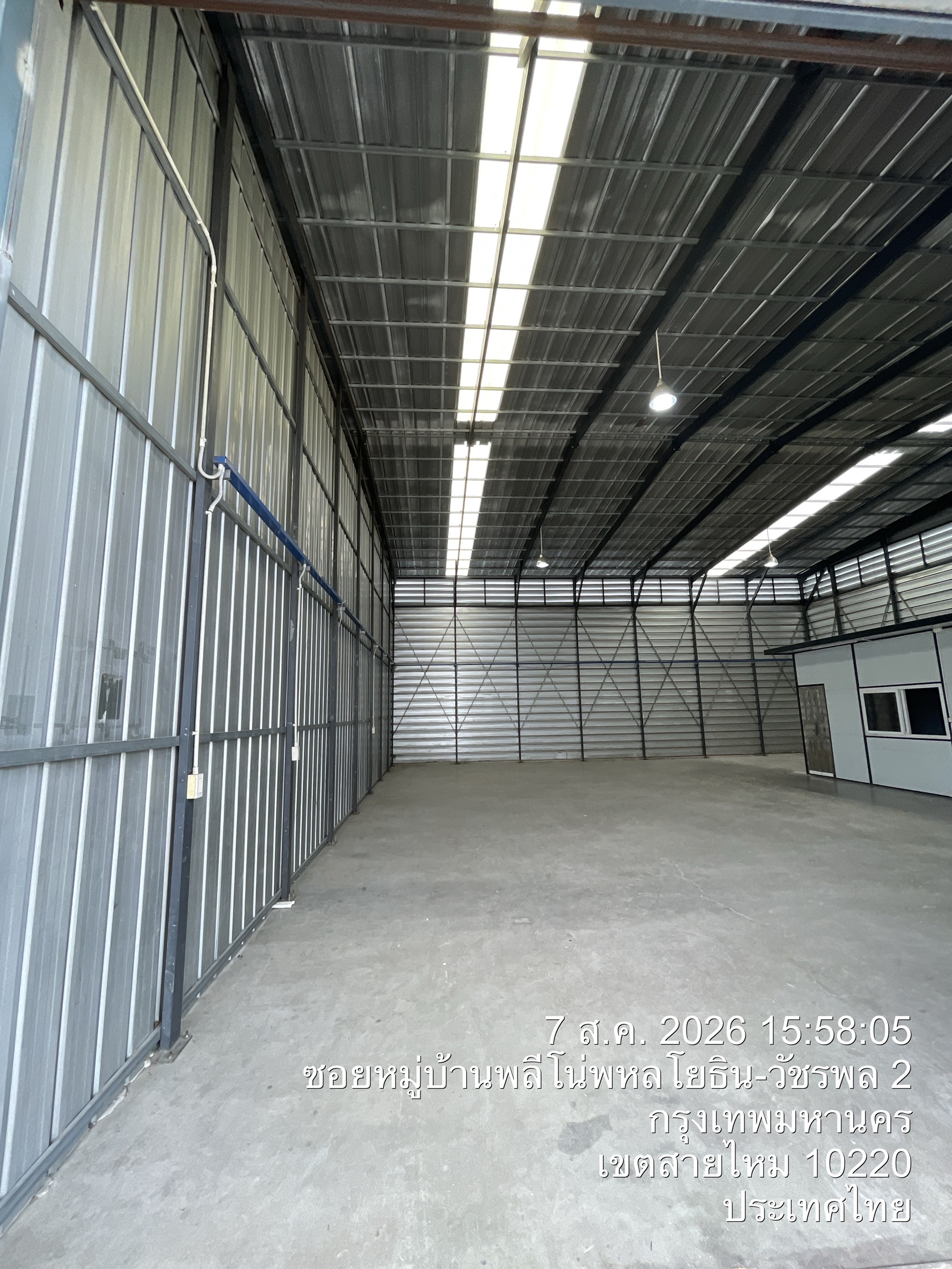 R10J โกดังเช่าเพิ่มสิน-สายไหม 210 ตรม. - รูปที่ 4