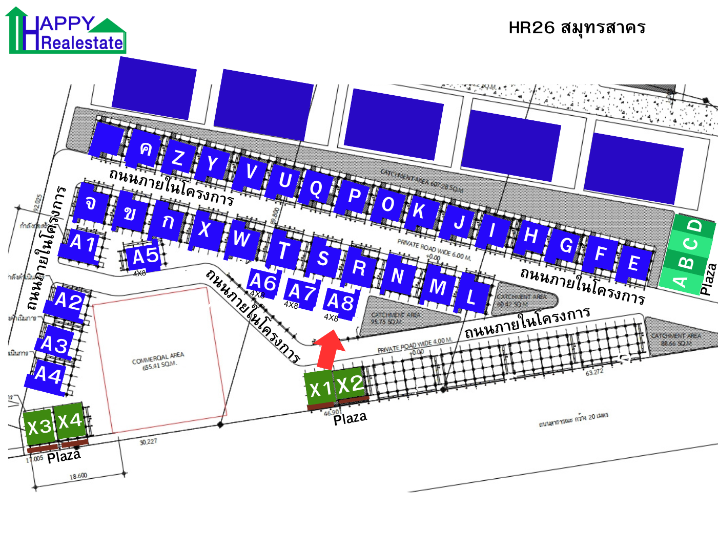 B26A8 โครงการบ้านเช่า คอกกระบือ สมุทรสาคร  32 ตรม.