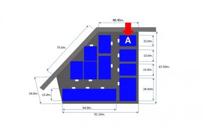 R16A โกดังสำเร็จรูปให้เช่านิคมฯบางเพรียง 300 ตรม.