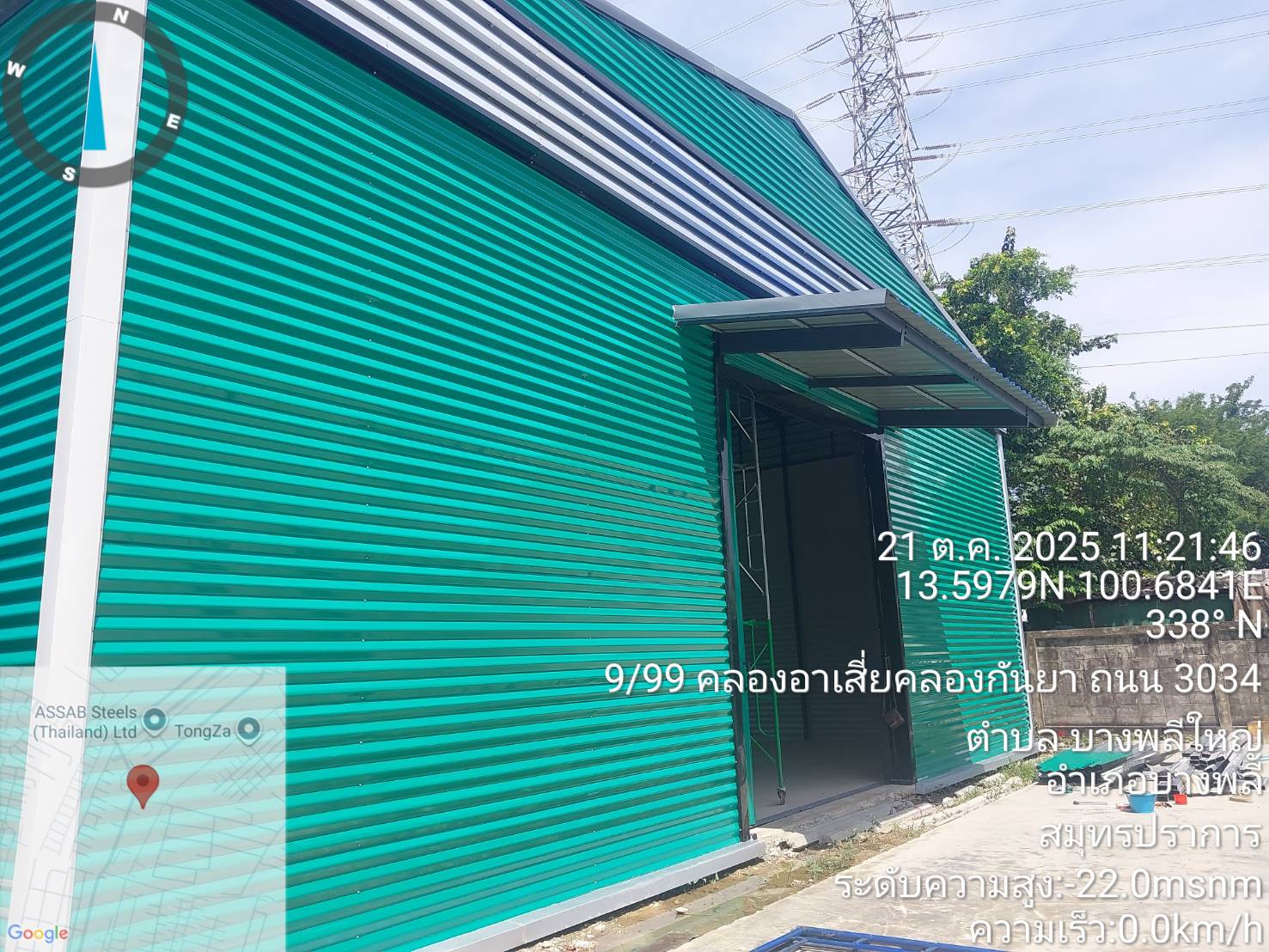 R25I โกดังสำเร็จรูปให้เช่า บางพลีใหญ่ อ.บางพลีสมุทรปราการ 300 ตรม. - รูปที่ 2