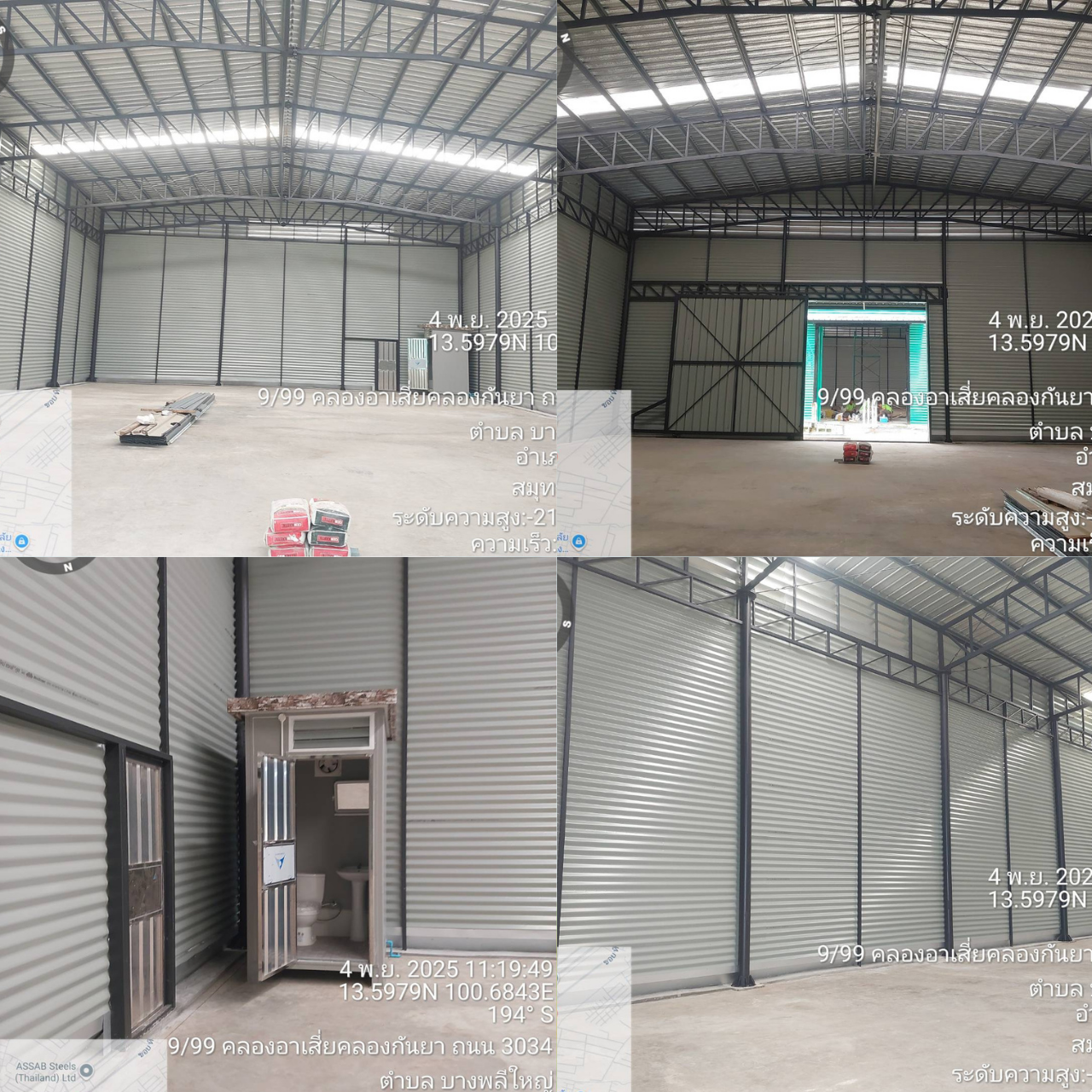 R25Jโกดังสำเร็จรูปให้เช่า บางพลีใหญ่ อ.บางพลีสมุทรปราการ 360 ตรม.