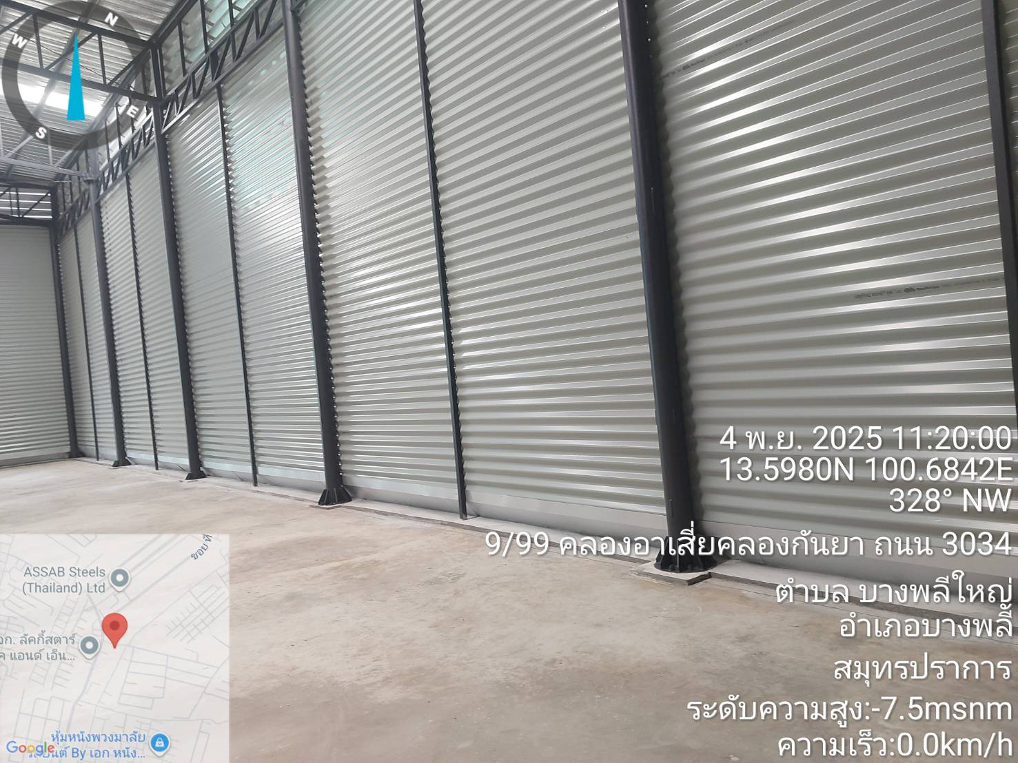 R25Jโกดังสำเร็จรูปให้เช่า บางพลีใหญ่ อ.บางพลีสมุทรปราการ 360 ตรม.