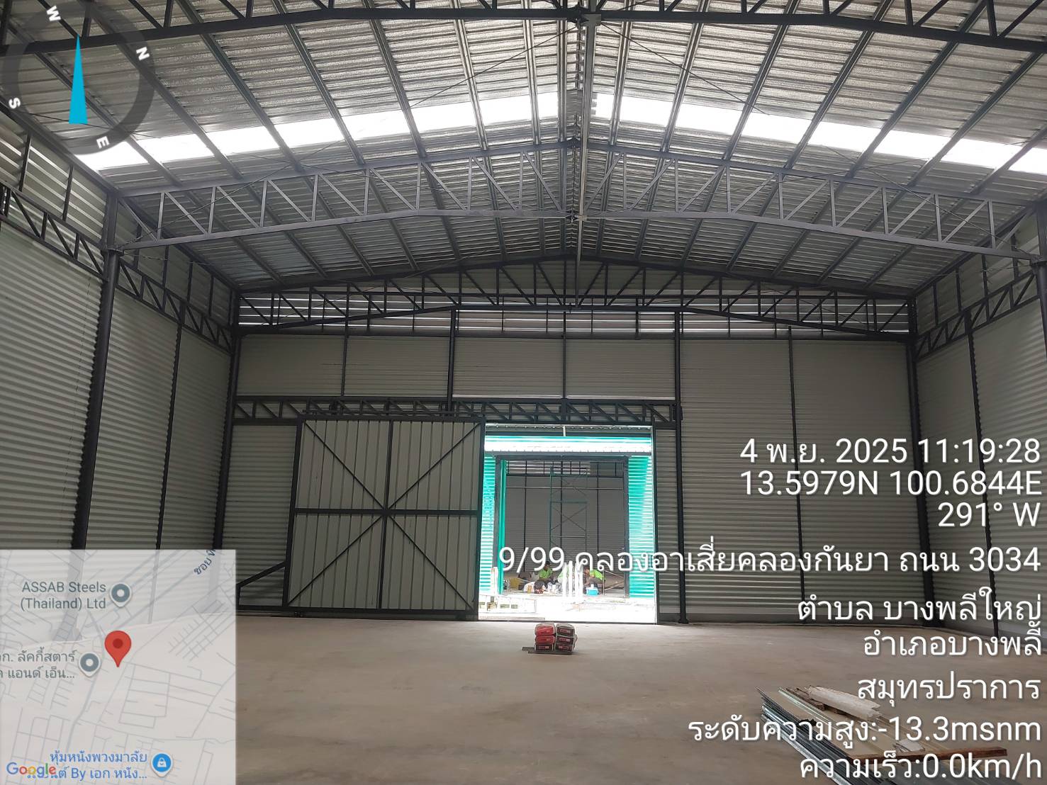 R25Jโกดังสำเร็จรูปให้เช่า บางพลีใหญ่ อ.บางพลีสมุทรปราการ 360 ตรม.