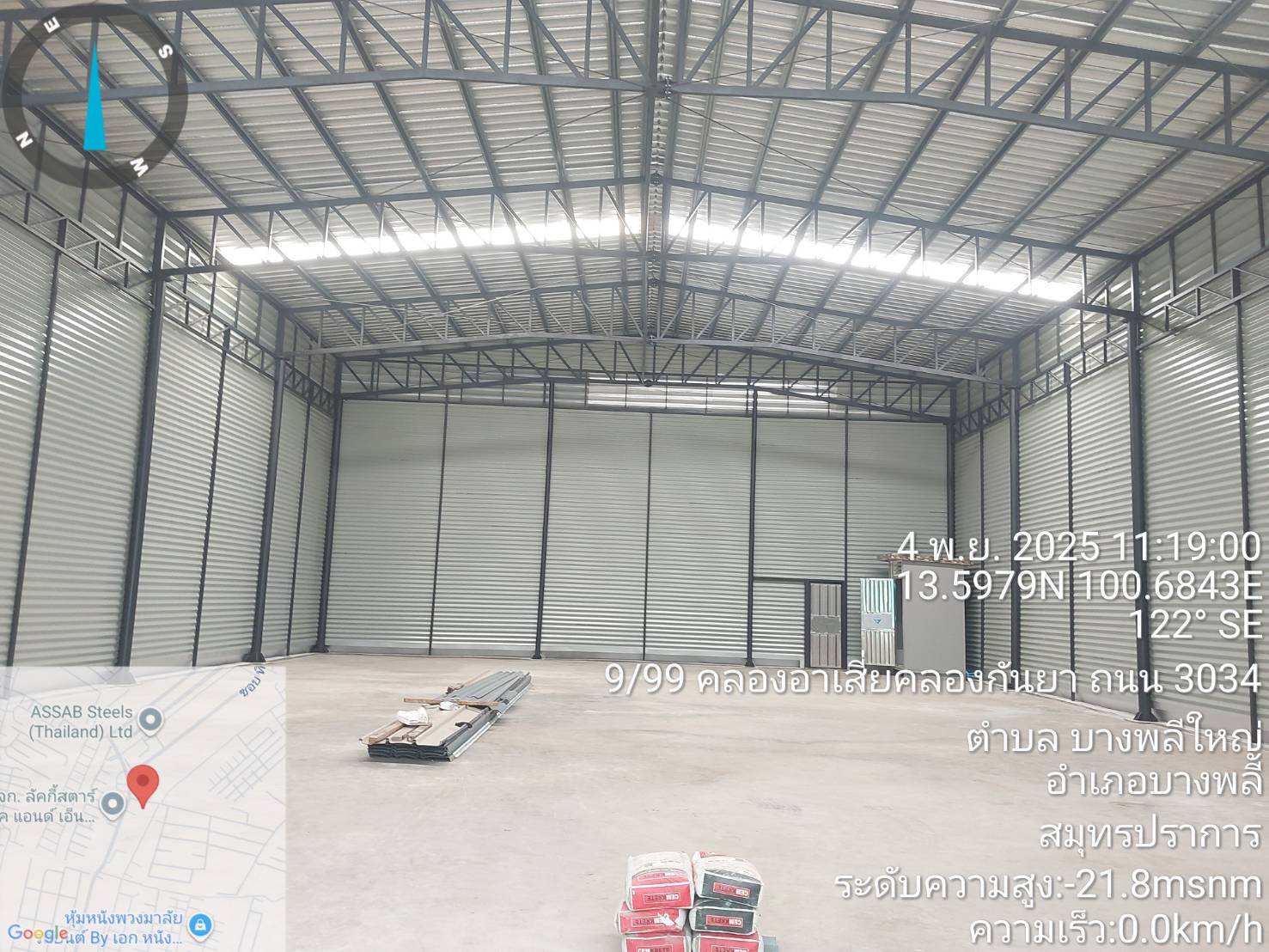 R25Jโกดังสำเร็จรูปให้เช่า บางพลีใหญ่ อ.บางพลีสมุทรปราการ 360 ตรม.