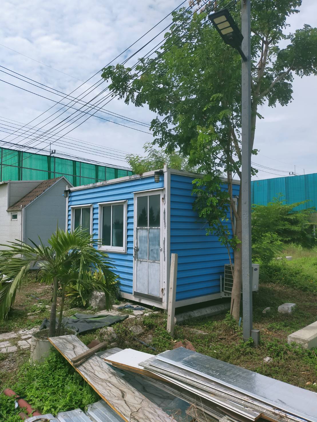 บ้านสำเร็จรูป MB04 สีฟ้า-โรงหล่อ - รูปที่ 1