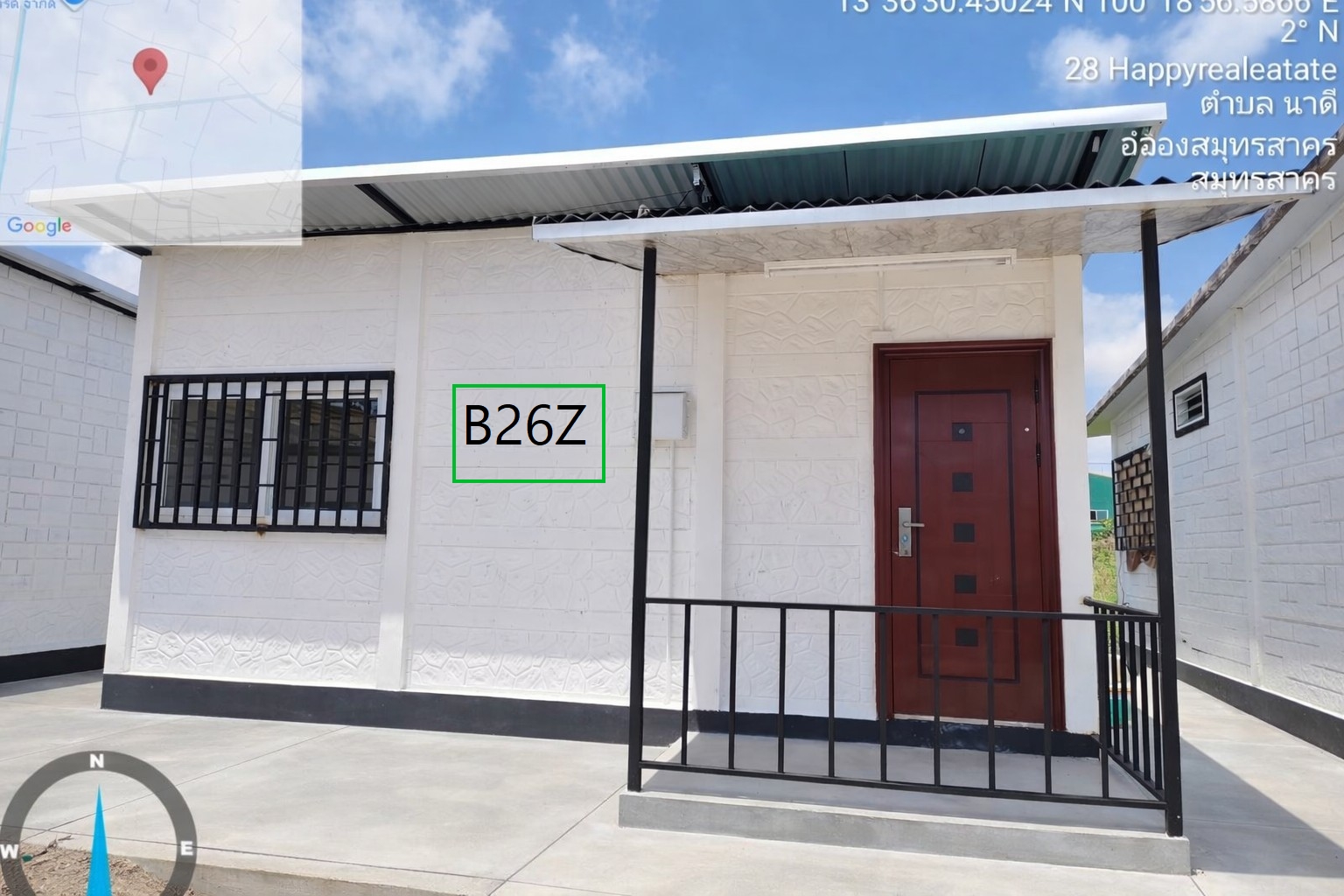 B26Z โครงการบ้านเช่า คอกกระบือ สมุทรสาคร  36 ตรม.