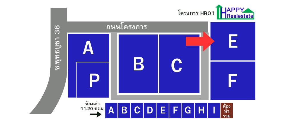 R01E โกดังสำเร็จรูปให้เช่า พุทธบูชา - 200 ตรม. - รูปที่ 1